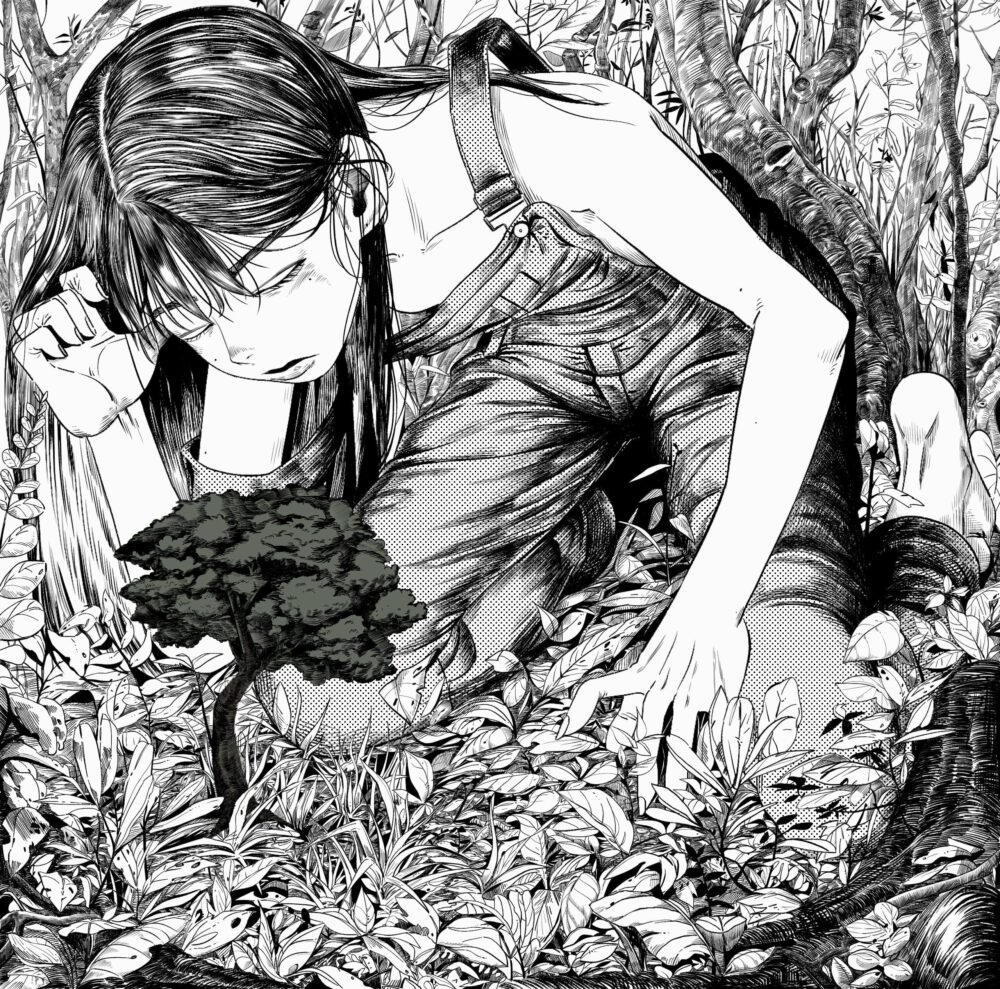 sanu_The girl and the tree