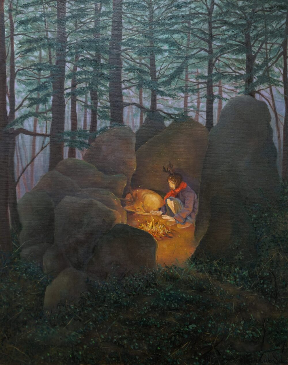 주원주_숲에 머문 불빛